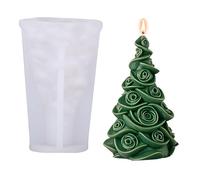 Festival Holiday Candle Making Set Silicon Árbol de Navidad Forma para Artesanía y Decoración Navidad Temática Vela Moldes