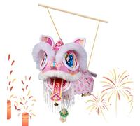 Festival Lantern Set - Handmade Lion Dance Ornament, Creative Holiday Paper Craft Project with Easy Build Structure, Interactive Cultural Art Function, Ideal for Home Rooms Restaurants Events