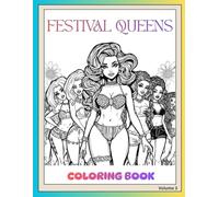 Festival Queen Coloring Book: Girly Aesthetic Coloring Pages for Women | Best Friends, Coffee Dates, Cute Moments & Feel-Good Energy