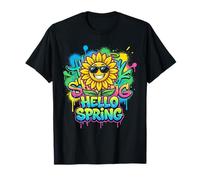 Festival Sonne-Blume Diseño Sommer Retro Vintage Ostern Holi Camiseta