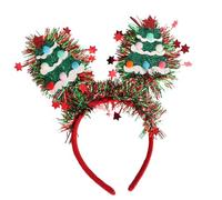 Festival Star Patterned Headband Breathable Hair Band Christmas Hairband for Extended Wear Seasonal Celebration Christmas Headwear
