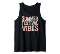 Festivales Verano Música Comedia Literario Vintage Vibes Camiseta sin Mangas