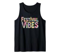 Festivales Verano Música Comedia Literario Vintage Vibes Camiseta sin Mangas