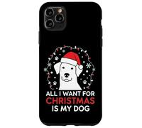 Festive All I Want is My Dog Canine Lover Christmas Carcasa para iPhone 11 Pro MAX