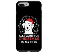 Festive All I Want is My Dog Canine Lover Christmas Carcasa para iPhone 7 Plus/8 Plus