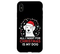Festive All I Want is My Dog Canine Lover Christmas Carcasa para iPhone XS MAX