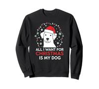 Festive All I Want is My Dog Canine Lover Christmas Sudadera