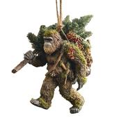 Festive Animal Ornaments - Tree Hanging For Holiday Decor | Clear Acrylic Flat Animal Figures with Lightweight Slot Hole, Multi-Zone Usage, For Wall, Door, Window, Party