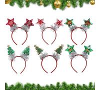 Festive Band - Christmas Headband for Dress-Up, Felt Headpiece with Charm, Playful Booth , Fun Costume Highlights, Easy Wear Feature, Holiday Accessory Tool, Photo Accessory for School Use 8.85