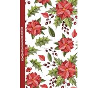 Festive Blooms Journal - Red Poinsettia Holiday Writing Journal | for Writers, Teens and Adults: 120 Lined pages, hardcover, 5.5 x 8.5 inches, poinsettia-themed endpapers, self-care diary, gift idea