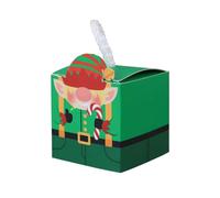 Festive Boxes - 50 bolsas de embalaje de dulces de chocolate para decoración del hogar, caja de papel para decoración de Año Nuevo, 50 piezas para intercambio entre la familia