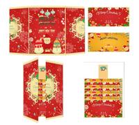 Festive Christmas Money Envelopes - Soporte para dinero en efectivo con | Christmas Money Envelopes Cash Holder Kids Boys Girls Adults Holiday New Year Home Office Farmhouse