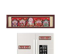 Festive Decorative Magnets: Refrigerator Magnets with a Classic Red-and-Gold Color Scheme Enhance The Joyful Home Atmosphere While Creating a Festive Focal Point, Perfect for Celebrations and Holiday