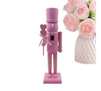 Festive design: Hand-painted love soldier nutcracker figurines bring classic holiday charm to your home, perfect for Christmas, Valentine's Day, and festive parties, adding a warm and cheerful touch t