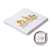 Festive Dinner Napkins, Soft 2-Ply Party Tissue, 12.99x12.99 Inch Elegant Mouth Wiping Napkins for Kitchen, Coffee Postt Tables, Holiday Celebrations, Disposables Table Decor