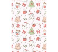 Festive Ghosts Notebook: Funny Christmas Journal - Cute Ghost Pattern Notebook, Holiday Writing Journal, and Spooky Seasonal
