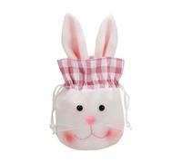 Festive Gift Basket - Holiday Candy Holder for Sharing | Woven Cotton with Decorative Ribbon, Handmade Treat Storage Bag, Seasonal Party Accessories for Family Gatherings