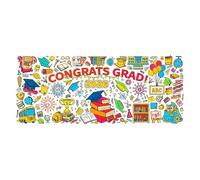 Festive Graduation Banner - 30x72 Inch Giant Coloring Poster, 2026 Drawing Sheet with Fun, Paper Art Board with Design, Classroom Party Accent, Celebration Supplies for School, Kindergarten, Preschool
