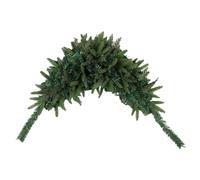 Festive Holiday Garland - Mailbox Swag for Decoration | PVC Pine Needles with Rattan Base, 43.5inch Length, Winter Festival Accent, Christmas Wreath for Home Wall Window Patio Garden Yard
