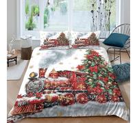 festive holiday illust Funda de Edredón Microfibra 3 Piezas Impresión 3D Cierre de Cremallera Oculta festive holiday ilustración Funda Edredon Fundas de Almohada Antibacteriana Double（200x200cm）