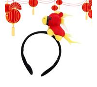 Festive Horse Accessory - Cartoon Plush Headwear for Party Makeup | Soft Fabric with Elastic Band, Comfortable Costume Prop, Holiday Cosplay Outfit, Kids Festival Decoration, Winter Celebration Wear