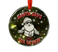 Festive Memory Ornaments - Santa Figurine Decor for Cozy Holiday Scenes | Classic Christmas Accent Pieces with Charming Tischop Presence & Hanging Detail Variety for Indoor Bedrooms, Entry Displays