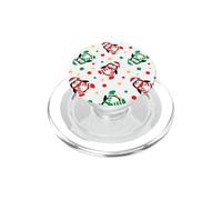 Festive Penguin Friends - Patrón navideño Rojo y Verde PopSockets PopGrip para MagSafe