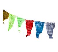 Festive Pennants - Flag Banner Garland for Celebration | 6m Traditional Triangle Display with 25 Colorful Pieces & Fabric Design for Yard Decor, Courtyard Parties and Playground Fun