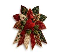 Festive Quilted Christmas Door Hanging DIY Sewing Kit，Cardboard bird