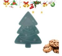 Festive Serving Tray - Snowman Tree Platter for Holiday Snacks | Covered Christmas Dish with Lid and Decorative Base for, Candy, Dessert, Cheese, Fruit, Charcuterie, Chocolate, Home, Office