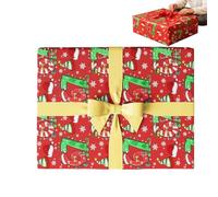 Festive Wrapping Paper - Holiday Favor Roll for Friends | Colorful Print with Tear Resistant Design, Treat Box Gift Wrap Supplies, Office Colleagues Humor Enthusiasts, Social Club Community Groups Fam