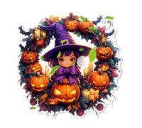 Festives - Colgante colgante de acrílico plano 2D con diseño de fantasmas de Halloween, decoración de oficina, aula, decoración, decoración, Halloween, decoración de pared