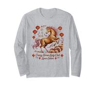 Festivo 2026 Crazy Horse Lady Club Fortune Power Lunar Art Manga Larga