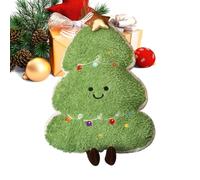 Festliches Plüschkissen Weihnachten - 30x10x45-48cm Weiche Stoffpuppen, Weihnachtsmann Weihnachtsbaum Gehstock Dekoration, Kuschelig Heimaccessoire | Ideal Wohnzimmer Schlafzimmer Kinderzimmer Auto fü