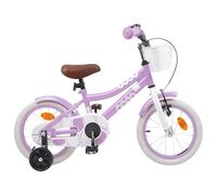 Festnight Bicicleta infantil de 12 pulgadas para niños de 2 a 4 años, bicicleta para niños pequeños, con ruedas estabilizadoras y cesta