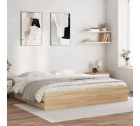 Festnight Cama con 6 Cajones Madera 180 x 200 cm, Base De Cama, Estructura Cama, Marco De Cama, Bed Frame, Cama Juvenil, Cama Dormitorio con Soporte de Listones de Madera, Roble Sonoma