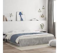 Festnight Cama con 6 Cajones Madera 180 x 200 cm, Base De Cama, Estructura Cama, Marco De Cama, Bed Frame, Cama Juvenil, Cama Dormitorio con Soporte de Listones de Madera, Gris hormigón