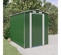 Festnight Cobertizo de Jardín Exterior, 192 x 274 x 223 cm, Casetas Jardin Exteriores para Almacenamiento de Herramientas con Puertas Correderas Verde