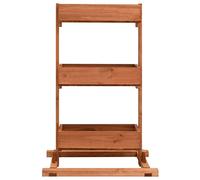 Festnight Jardinera Vertical |Jardinera Alta de Madera De Abeto para Plantar y Exhibir Tus Macetas en Casa jardín Patio terraza 52x30x78 cm