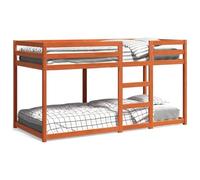 Festnight Litera de Madera 75 x 190 cm, Literas Juveniles, Literas Adultos, Cama Litera, Literas Infantiles, Cama Juvenil, Cera