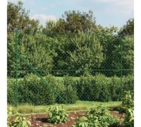 Festnight Malla Metálica Galvanizada Valla Ovejas Ganadera Agrofence Malla de Alambre Valla De Jardín Valla de Salvaje Pesado Valla Forestal 1.4 x 25 m Verde
