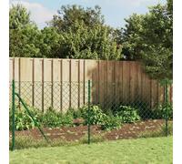 Festnight Malla Metálica Galvanizada Valla Ovejas Ganadera Agrofence Malla de Alambre Valla De Jardín Valla de Salvaje Pesado Valla Forestal 1 x 25 m Verde