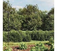Festnight Malla Metálica Valla Ovejas Ganadera Agrofence Malla de Alambre Valla De Jardín Valla de Salvaje Pesado Valla Forestal Wild Valla 2 x 25 m Gris Antracita-Type-2
