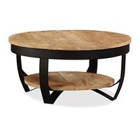 festnight mesa baja estilo industrial de madera maciza de recuperación 65 x 32 cm