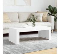 Festnight Mesa de Centro para Salón Mesa Auxiliar Salón Mesilla de Centro Moderna Mesa para Café Mesa para Sofa de Madera, Blanco 102x50x36 cm