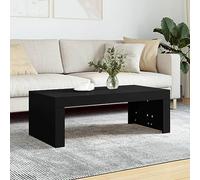 Festnight Mesa de Centro para Salón Mesa Auxiliar Salón Mesilla de Centro Moderna Mesa para Café Mesa para Sofa de Madera, Negro 102x50x36 cm