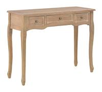 Festnight Mesa de Consola Tocador Mesa de Entrada Mesa Auxiliar para Salón con 3 Cajónes MDF, Marrón 100 x 35 x 78 cm