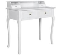 Festnight Moderna Mesa de Maquillaje Color Blanco 87 x 42 x 91 cm Largo x Ancho x Altura