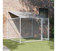 Festnight Perrera de Exterior con Toldo Gallinero de Exterior Grande Jaula para Perros con Cerradura Caseta para Perros Mascotas Animales Perro Grande Exterior 2 x 2 x 2 m