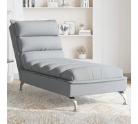 Festnight Sofá Diván con Cojines Sofá Pequeño Tela Gris Claro Chaise Longue Sofá Moderno Sofá de Salón Sofá Relax de 1 Plazas Tapizado Diván Cama 1 Plazas Cama Diván 130